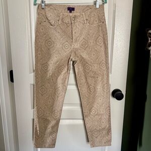 NYDJ Paisley Beige Pants